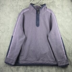 Fat Face The Iconic Airlie 1/4 Zip‎ Sweater Mens 3XL Violet Pullover Canvas